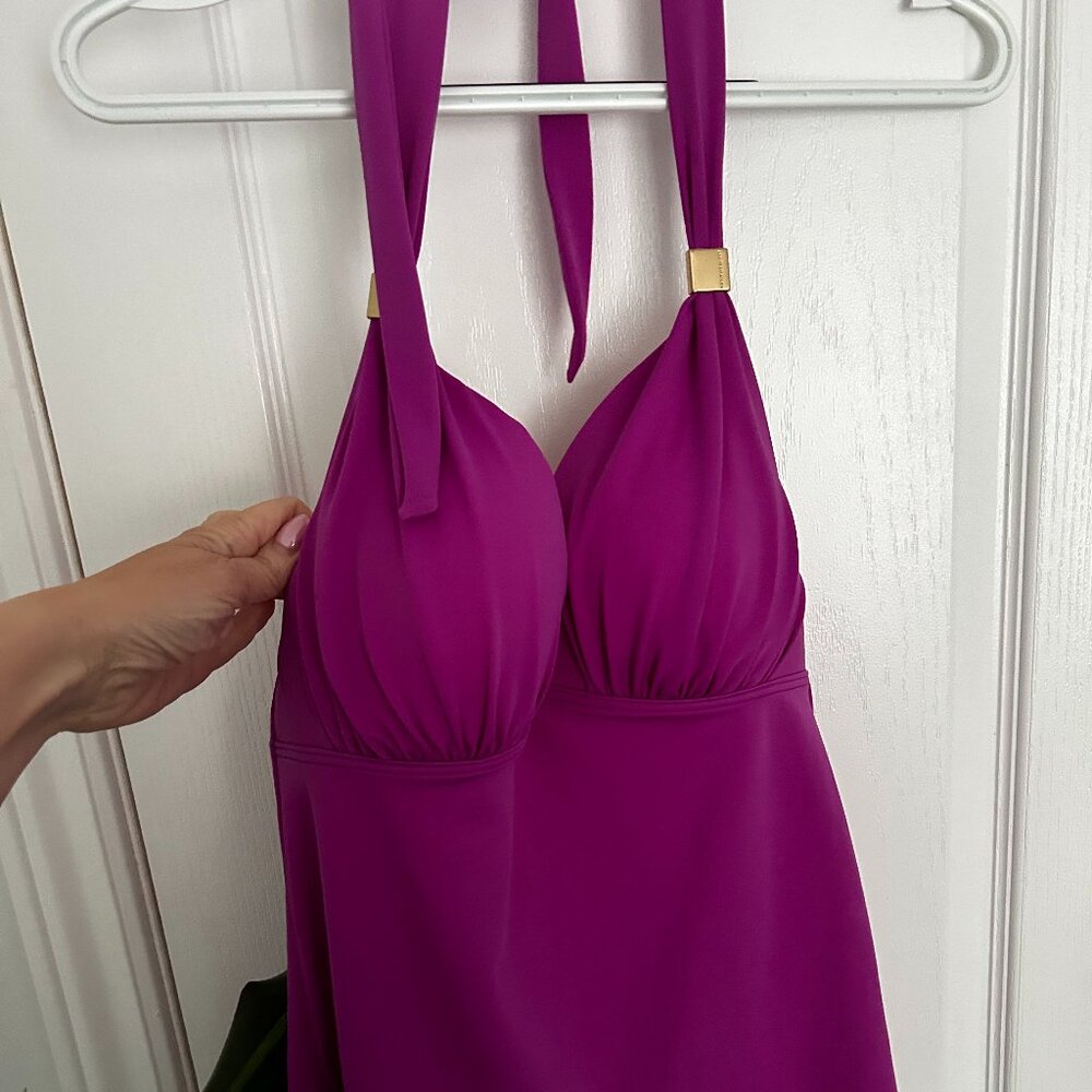 Victoria Secret Fuschia Tankini, new, never worn, size large top and bottom